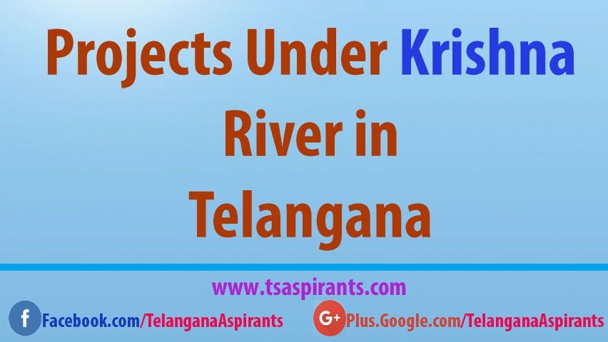 Telangana Irrigation hrms Projects on Krishna River