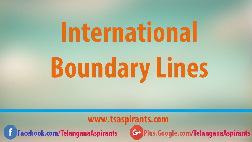 International Boundary Lines