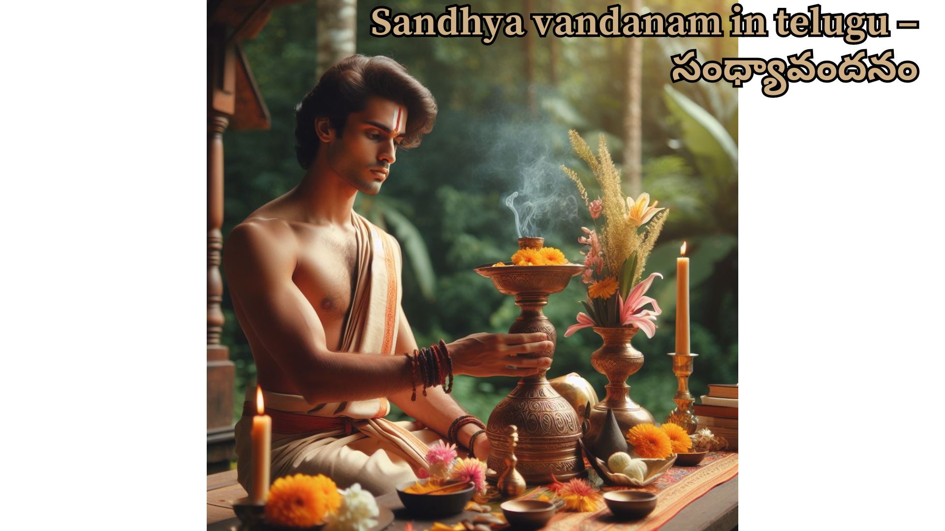 Sandhya vandanam in telugu – సంధ్యావందనం Sandhya vandanam in telugu – సంధ్యావందనం